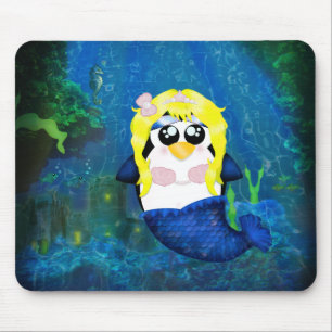 Alfombrilla De Ratón Pingüino de la sirena