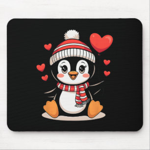 Alfombrilla De Ratón Pingüino de San Valentín Corazón Bylloon Lindo