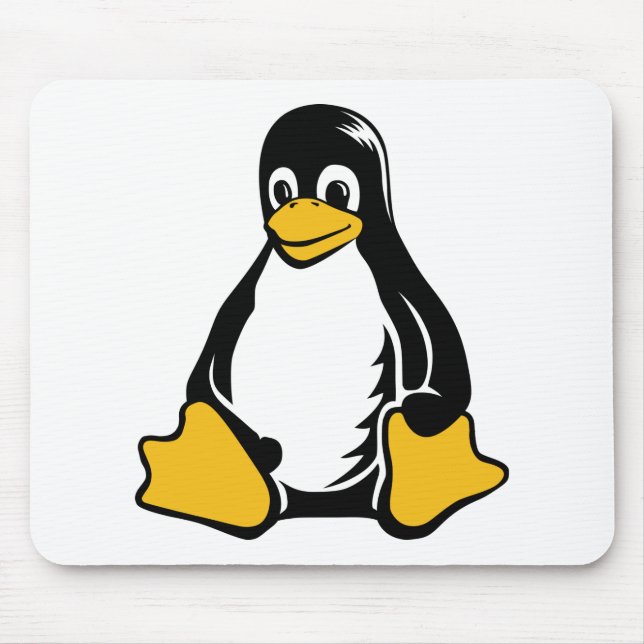 Alfombrilla De Ratón Pingüino de Tux - (Linux, Open Source, Copyleft, (Frente)