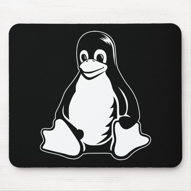 Alfombrilla De Ratón Pingüino de Tux - (Linux, Open Source, Copyleft, (Frente)