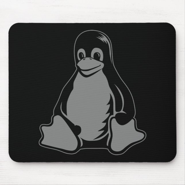 Alfombrilla De Ratón Pingüino de Tux - (Linux, Open Source, Copyleft, (Frente)