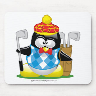Alfombrilla De Ratón Pingüino del golf