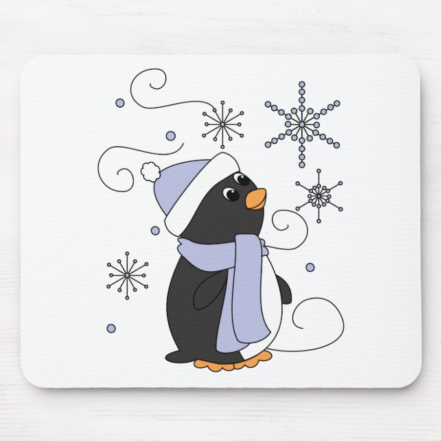 Alfombrilla De Ratón Pingüino en Awe (Frente)