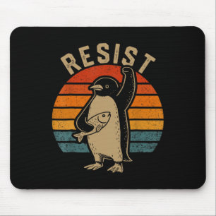 Alfombrilla De Ratón Pingüino gracioso resiste a los pingüinos en prote