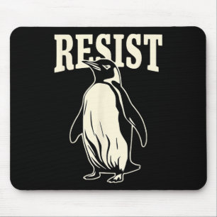 Alfombrilla De Ratón Pingüino gracioso resiste a los pingüinos en prote