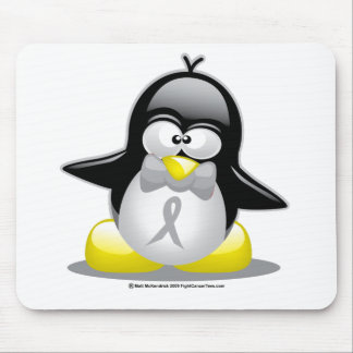 Alfombrilla De Ratón Pingüino gris/de plata de la cinta