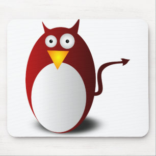 Alfombrilla De Ratón Pingüino Linux Tux Ubuntu Demonio Mal del Diablo