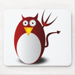 Alfombrilla De Ratón Pingüino Linux Tux Ubuntu Tridente Lucifer