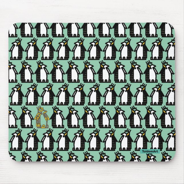 Alfombrilla De Ratón Pingüino Mousepad (Frente)