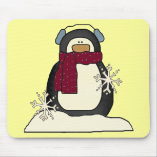 Alfombrilla De Ratón Pingüino Mousepad del navidad