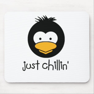 Alfombrilla De Ratón pingüino sólo chillin