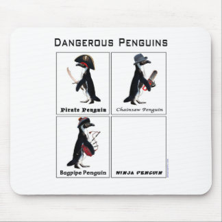 Alfombrilla De Ratón pingüinos peligrosos