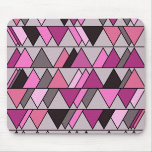 Alfombrilla De Ratón Pink Camo Triangles