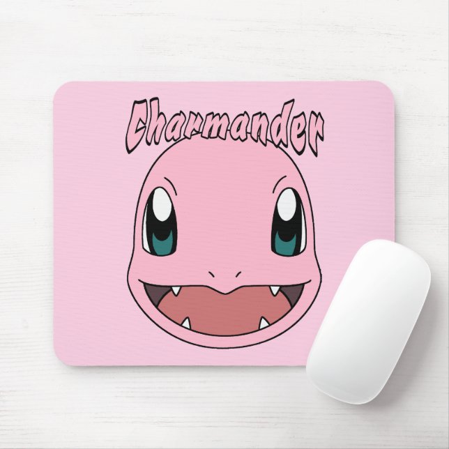 Alfombrilla De Ratón Pink Charmander Pokemon Fanart (Con ratón)