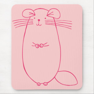 Alfombrilla De Ratón Pink Chinchilla