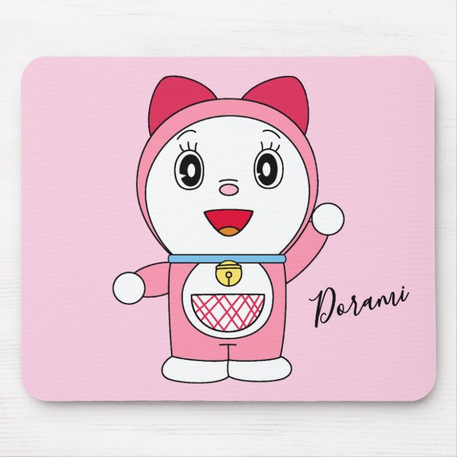 Alfombrilla De Ratón Pink Doraemi Doraemon Anime Fanart (Frente)