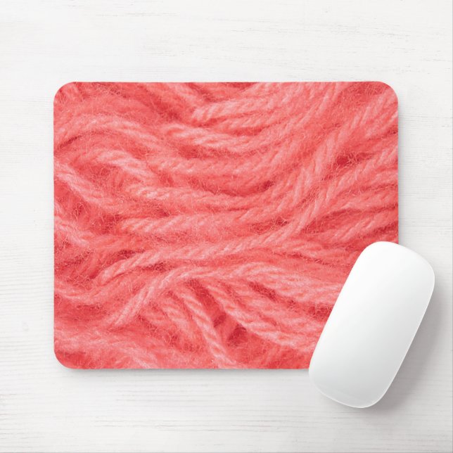 Alfombrilla De Ratón Pink Flamingo Yarn (Con ratón)