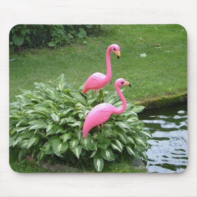 Alfombrilla De Ratón PINK FLAMINGOS mousepad (Frente)