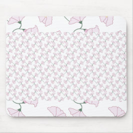 Alfombrilla De Ratón Pink Green Floral Vines Flowers Mouse Pads