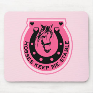Alfombrilla De Ratón Pink Horseback Rider