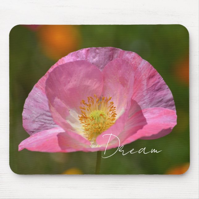 Alfombrilla De Ratón Pink Iceland Poppy (photography taken by me) (Frente)