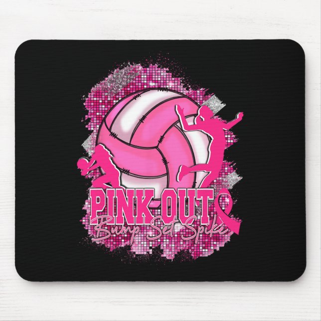 Alfombrilla De Ratón Pink Out Volleybyll Pink Ribbon (Frente)
