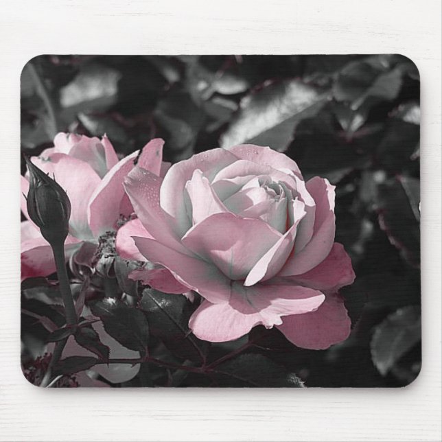 Alfombrilla De Ratón Pink Rose Garden (Frente)