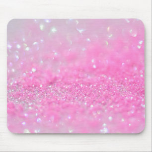 Alfombrilla De Ratón Pink Rosegold Sparkle Baby Purpurina