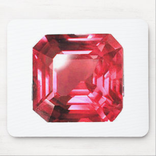 Alfombrilla De Ratón Pink Ruby Gemstone