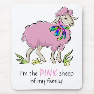 Alfombrilla De Ratón Pink Sheep of the Family