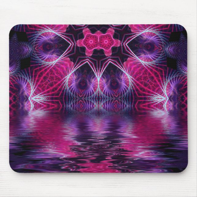 Alfombrilla De Ratón Pinkana Visionario de Arte Fractal Mousepad (Frente)