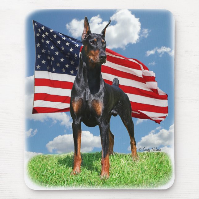 Alfombrilla De Ratón Pinscher del Doberman con el mousepad de la (Frente)