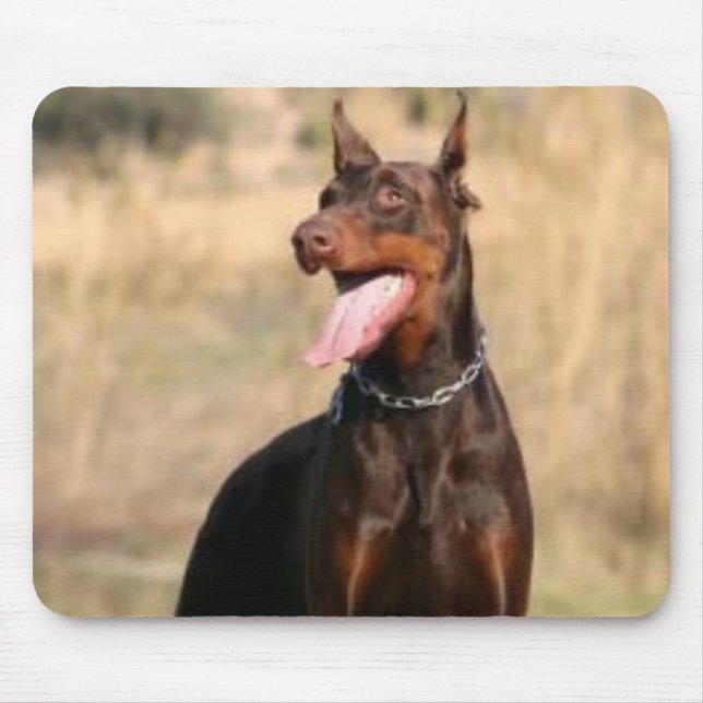 Alfombrilla De Ratón Pinscher Mousepad del Doberman (Frente)