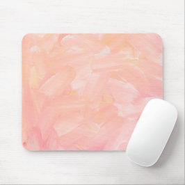 Alfombrilla De Ratón Pintado rosa suave pastel. Elegante cepillo de rub
