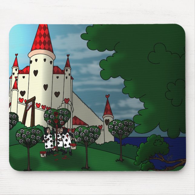 Alfombrilla De Ratón Pintando El Mousepad Rojo Rosas (Frente)