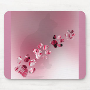 Alfombrilla De Ratón Pintas de gato, perro, pipa para amantes de mascot