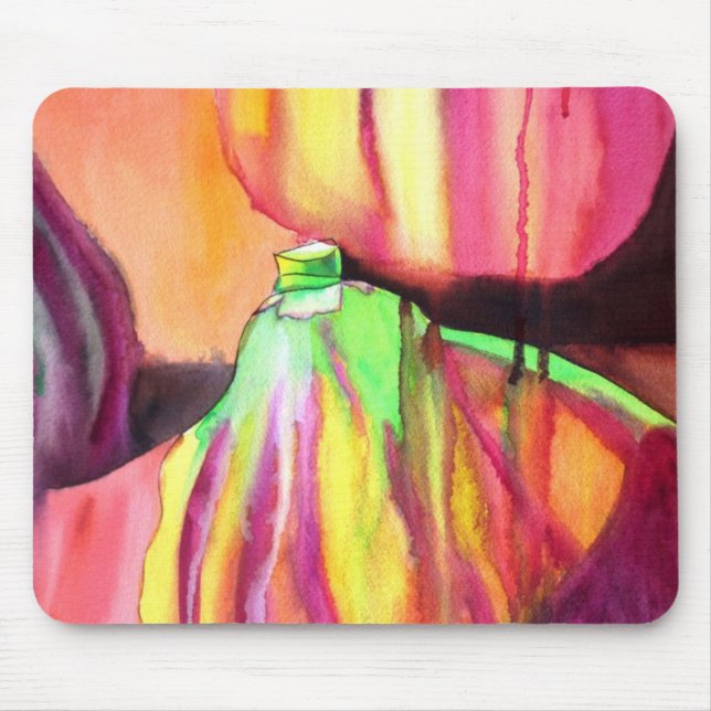 Alfombrilla De Ratón Pintura acuática de Purple Figs (Frente)