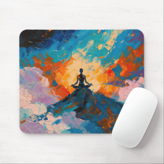 Alfombrilla De Ratón pintura al óleo 'Arte del Yoga (#4)'