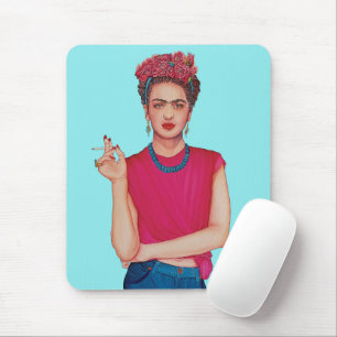 Alfombrilla De Ratón pintura al óleo para mujeres de jeans azules