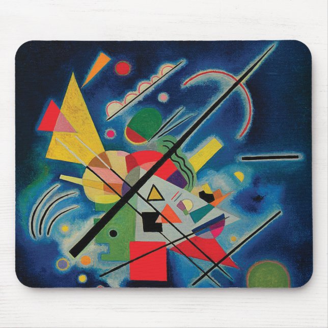 Alfombrilla De Ratón Pintura azul de Wassily Kandinsky (Frente)