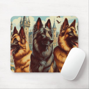 Alfombrilla De Ratón Pintura belga vintage de Tervuren