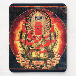 Alfombrilla De Ratón Pintura budista del siglo XIV de Aizen Myoo