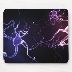 Alfombrilla De Ratón Pintura colorida de neuronas