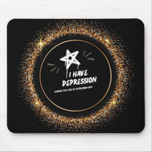 Alfombrilla De Ratón Pintura de aerosol Tengo Mousepad de depresión