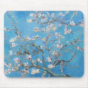 Alfombrilla De Ratón Pintura de arte de Almond Blossoms Blue Vincent va