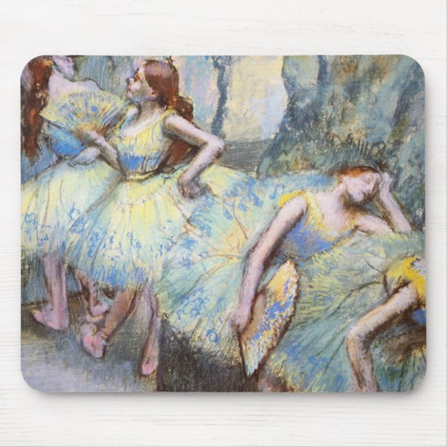 Alfombrilla De Ratón Pintura de bailarinas de arte Degas Ballet (Frente)