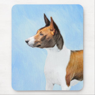 Alfombrilla De Ratón Pintura de Basenji - Arte original muy bonito