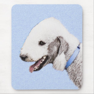 Alfombrilla De Ratón Pintura de Bedlington Terrier - Original Perro Art