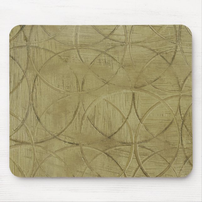 Alfombrilla De Ratón Pintura de círculos vinculados de Jennifer Goldber (Frente)