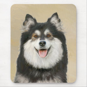 Alfombrilla De Ratón Pintura de Finnish Lapphund - Arte de Perro Origin